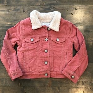 Fleece lined corduroy jacket